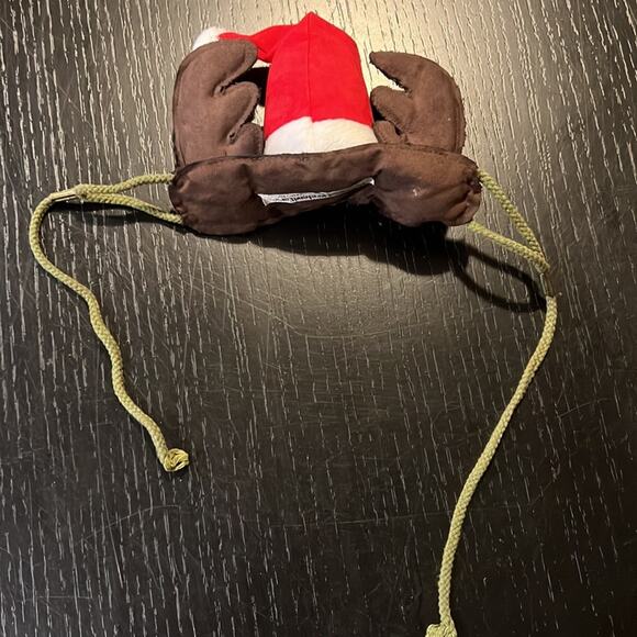 The Great Pretendears Dog Reindeer Ears with Santa Hat size small - Picture 3 of 3